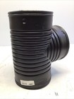 Ads 0626aa Black Polyethylene Singlewall Snap Tee 6  X 6  X 6  Diameter Lot Of 2