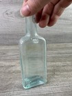 Antique Dr S Pitcher s Castoria Bottle Pale Aqua Glass 7 25  Medicine