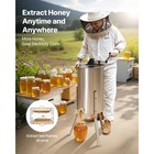 Manual Honey Extractor 2 Frame Beekeeping Honeycomb Spinner Stainless Steel