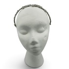 Silver Rhinestone Floral Headband Bridal Wedding Crystal Flower Hair Tiara