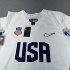 Team Usa Hockey Jersey Mens Extra Large White Home 2018 Olympic Games Nike Sewn