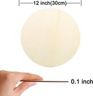 22 Pieces 12  Inch Round Wood Discs For Crafts  Unfinished 12inch 22pcs  Wood 