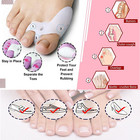 1 Pair Silicone Gel Bunion Toe Corrector Orthotics Straightener Separator Pain