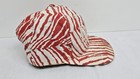 Vintage 90s Zubaz Zebra Budweiser King Of Beers Snapback Cap Hat Made In Usa Red
