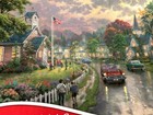 Ceaco Thomas Kinkade 1000 Piece Puzzle Morning Pledge  27  X 20  Sealed     New