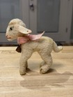 Vintage Steiff Lamby Miniature Stuffed Animal With Button  Tag  Bell