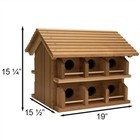 New Heath Cedar Purple Martin House  Round Entrance Holes