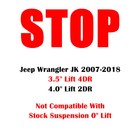 Fapo Full Set 3 5  Lift Coil Springs For Jeep Wrangler Jk 2007-2018