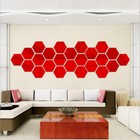 3d Hexagon Acrylic Mirror Wall Stickers Home Room Diy Art Removable Decor    