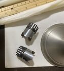Size Adjustable Pewter Weighted Candlestick Holders Candle Midsize Vintage Pair