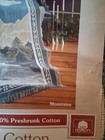 Vtg Owen Home Collection  Woven Afghan 100 cotton Throw Blanket 50x70 Usa