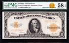 Amazing Crisp High Grade 1922  10 Gold Certificate  Pmg 58 Epq  Free Ship  70997