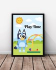 Bluey Printed Photos - Wall Art Decor  3 Different Designs - Nursery kids gift