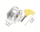 1pc Window   Door Limiter Lock - Anti-theft Safety Lock With Plastic Key-new