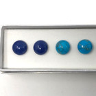 5 Pair Of Lee Sands Faux Gemstone Pierced Stud Earrings Multi Colors Boxed Set