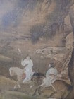 Antique Huge Chinese Artwork 36 x46  Original Or Litho Impressive Details
