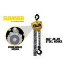 Sumner Pcb150c15 1-1 2t Chain Hoist 15  Lift Manual Heavy Duty