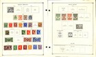 Great Britain Stamp Collection On 25 Scott International Pages  1840-1959  bd 