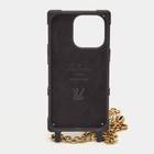Louis Vuitton Retrunk Black Monogram Rubber Chain Iphone 14 Pro Case