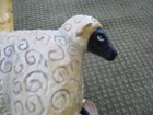 Vintage Folk Pop Art Chubby White Lamb Farm House Miniature Lamp Light 6 