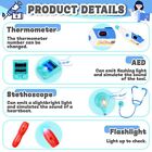 Deao Doctor Cart Kit For Kids Toy Pretend Doctor Playset With Stethoscope And   
