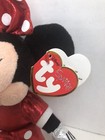 Ty Beanie Baby - Disney Sparkle - Minnie Mouse  red Dress   8 Inch  - Mwmts
