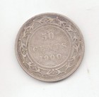 Newfoundland Silver 1900 50 Cents-lot A4