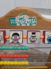 Sesame Street Wooden Abacus 1970s Vtg Counting Bert   Ernie   Big Bird   Cookie