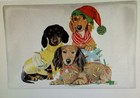 Holiday Doxie Family Cotton Dish Towel Nwt