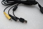 Usb Av Data Cable For Sony Vmc-md1 Cyber-shot Dsc-w55 H10 Dsc-w120 W80 T77 P100