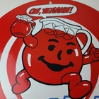 Vintage Kool Aid Sign - Fruit Beverage Mix Powder Porcelain Gas Station Sign