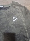 Gymshark Geo Seamless T-shirt Core Olive black Camo Performance Training Tee