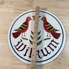 Vintage Wilkum Hex Sign 11    Hand Painted Pennsylvania Dutch Welcome Home Zook