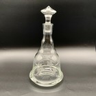 Princess House   Etched Grapevine Bell Shaped Wine Decanter With Stopper - 12  H