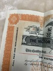 Rare 1907 Victor Steel Lath Company Stock Certificate Philadelphia Pa Nj
