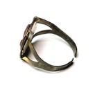 1951 Captain Video Secret Seal Ring Brass Ring Flap Intact  - Cereal Premium 