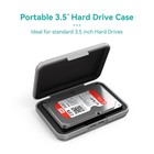 5 Pcs 3 5 Inch External Hard Drive Portable Hdd Storage Holder Gray Case