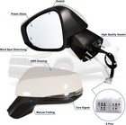 Left Driver Side Mirror Fits 2019-2025 Toyota Rav4 With Power L-8pins  White 