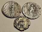 Lot Of 3 Roman Imperial Coins  silver 