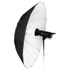 Pro 60in Parabolic White Reflective Umbrella Kit With Diffusion Cover - 16-ri   