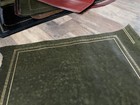 Green Leather Insert For Desks Writing Tables And Bureaus Gold Tooling embossing