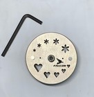 Disc Cutter 2 Different Shapes 5 Hearts 5 Flowers 6 Petal  set Of 10 Punches 