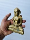 Antique Original Brass Buddha Statue Old Ancient Brass Budha Figurine Rare