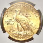 1908  10 Indian Gold Eagle With Motto Ngc Ms-61 Uncirculated