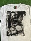 Bob Marley Jamaica Collection Mens White Raggae Graphic Tee Crew Neck Sz L