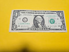 1 Us Dollar Bill Error Note L11581408a Misaligned Printing Federal Reserve Note