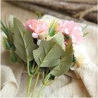 10 Heads Artificial Hydrangea Flowers Silk Bouquet Party Wedding Home Xmas Decor