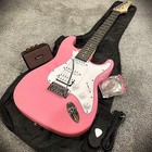 Full-size Pink Electric Guitar Starter Kit With Portable Rechargeable Amp   More