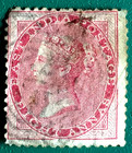 1855-66 India Qv Used Abroad 8a B-172 Singapore Postmark I2139