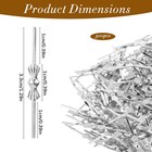 300 Pcs Bow Tie Crystal Connectors Chandelier Hooks For Crystals Metal Fastening